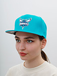 Бейсболка MITCHELL NESS арт. 6HSSMM18842-CHOTEAL Charlotte Hornets NBA (бирюзовый)